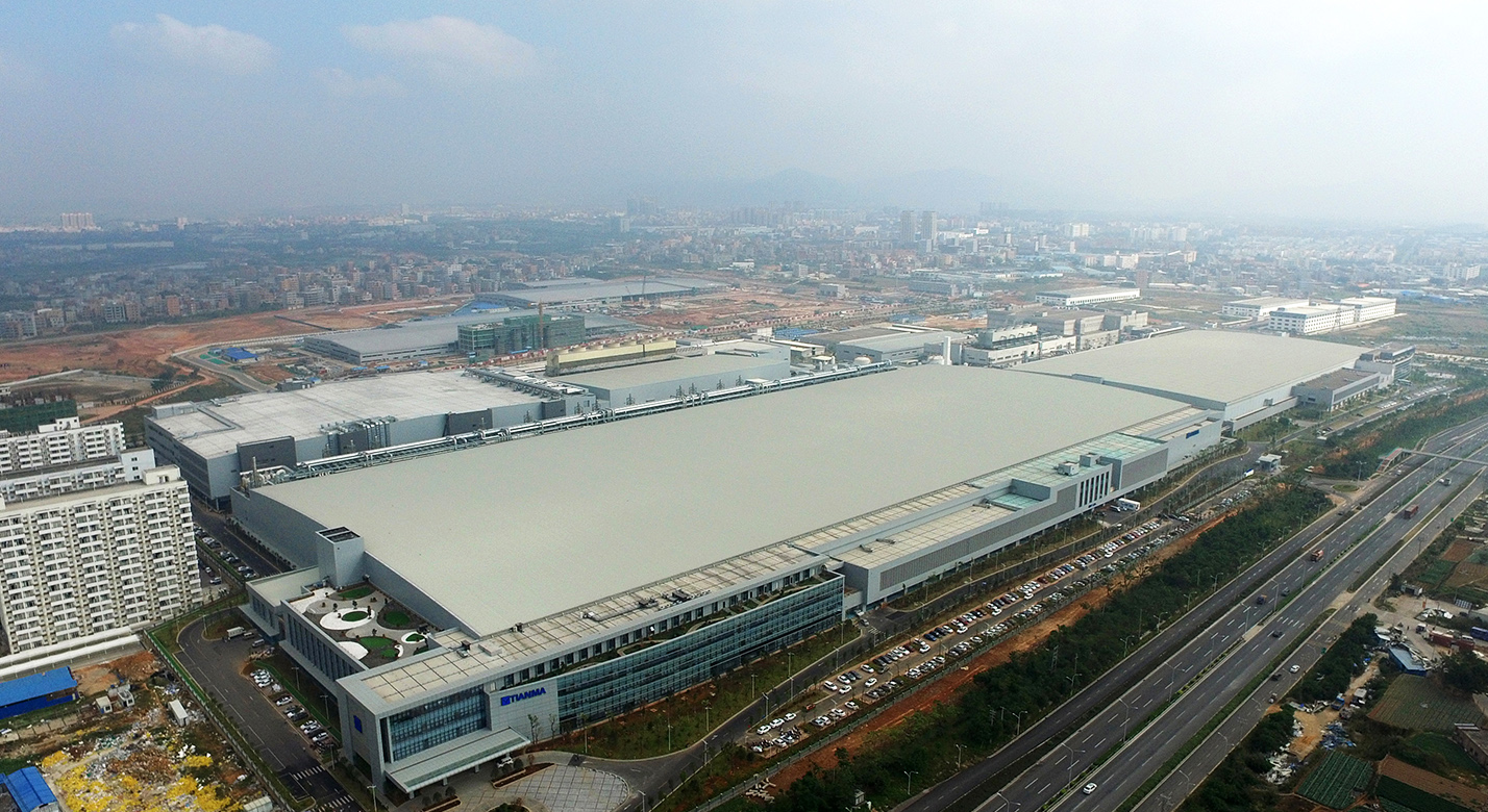 厦门天马第6代低温多晶硅(ltps)tft-lcd及彩色滤光片(cf)出产线厂房